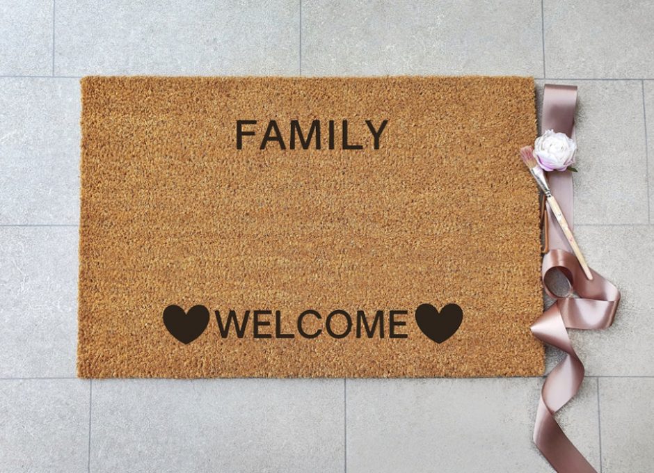 Otirač – Family welcome srca